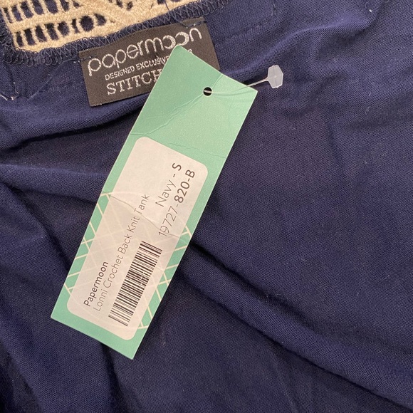 Crotchet Detailed Papermoon Tank - Picture 6 of 7